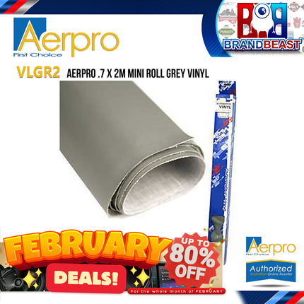 Aerpro VLGR2 .7 x 2M Mini Roll Grey Vinyl