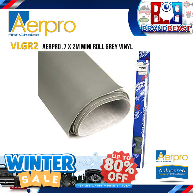Aerpro VLGR2 .7 x 2M Mini Roll Grey Vinyl