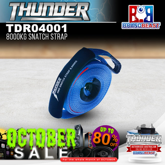 Thunder TDR04001 4WD Snatch Strap - 8000KG