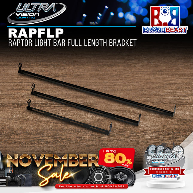Ultra Vision Lighting RAP030FLB Raptor Light Bar Full Length Bracket - 30W