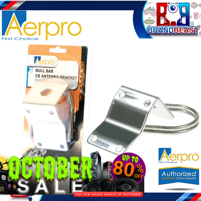 Aerpro CBBB4 Stainless Steel Universal Bull Bar Mount UHF Antenna Bracket