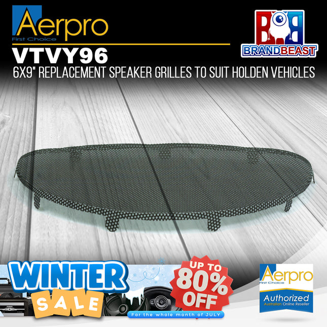 Aerpro VTVY96 6x9" Replacement Speaker Grilles to Suit Holden Vehicles