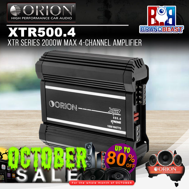 Orion XTR500.4 XTR Series 2000W Max 4-Channel Amplifier