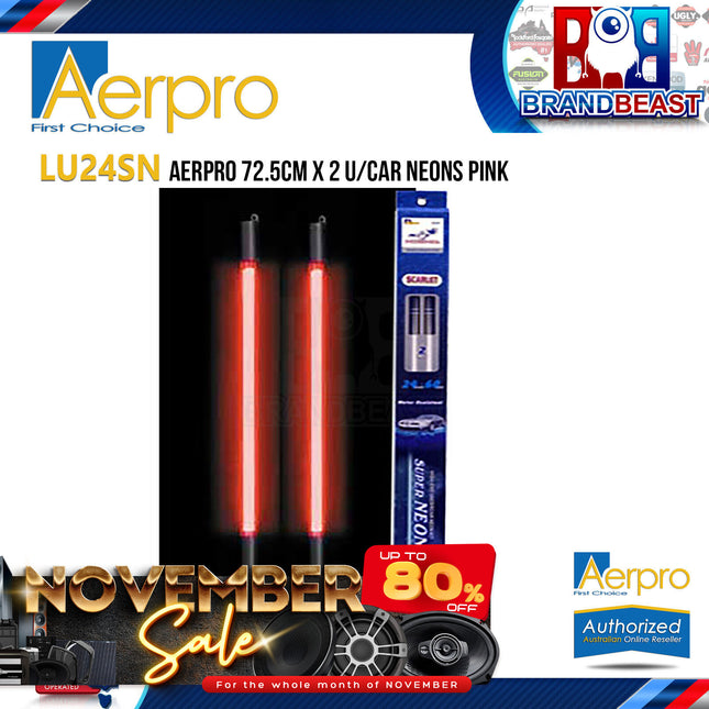 Aerpro LU24SN 72.5Cm x 2 U/Car LED Neon Pink