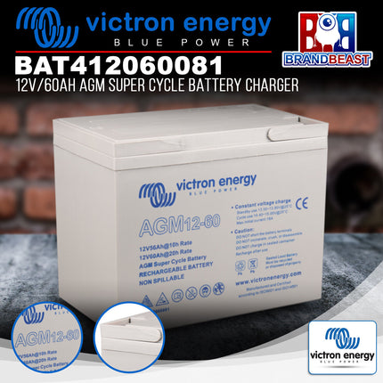 Victron Energy BAT412060081 12V/60Ah AGM Super Cycle Battery Charger