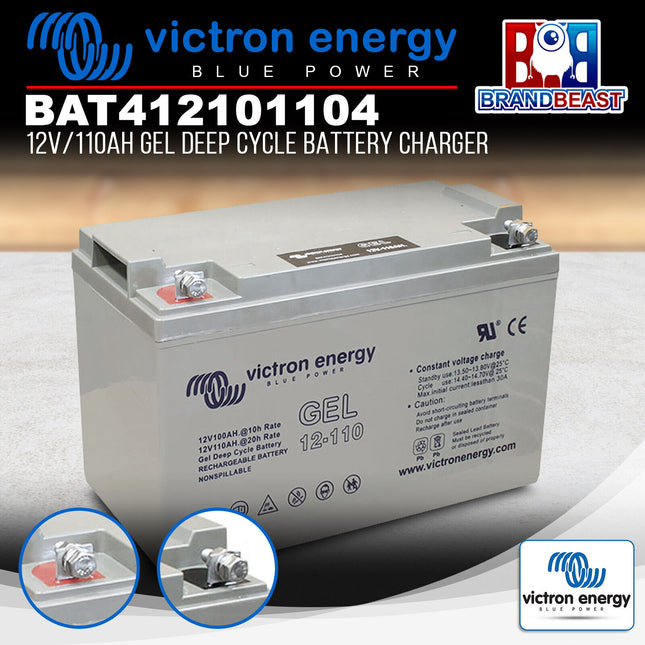 Victron Energy BAT412101104 12V/110Ah Gel Deep Cycle Battery Charger