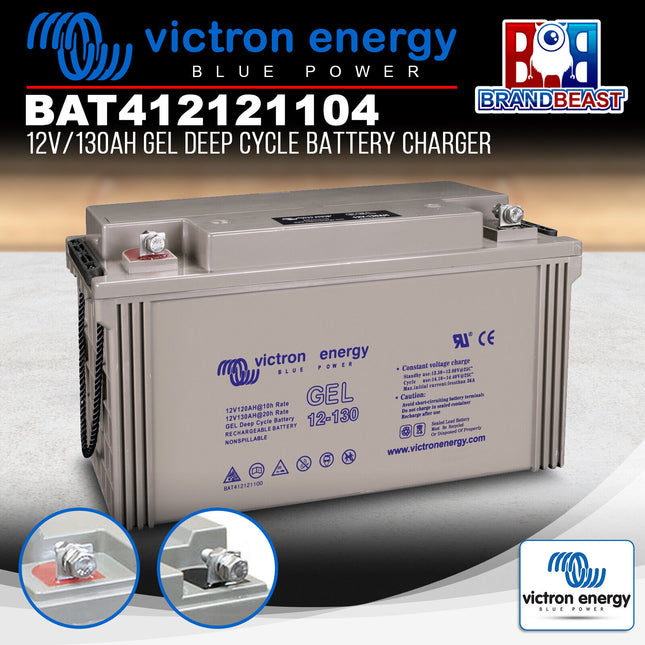 Victron Energy BAT412121104 12V/130Ah Gel Deep Cycle Battery Charger