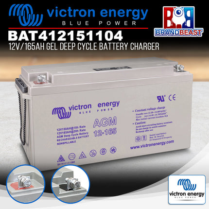 Victron Energy BAT412151104 12V/165Ah Gel Deep Cycle Battery Charger