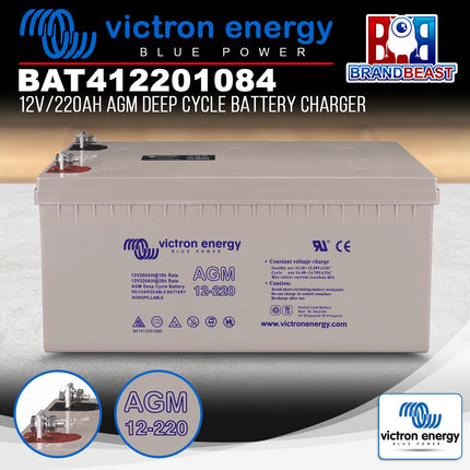 Victron Energy BAT412201084 12V/220Ah AGM Deep Cycle Battery Charger