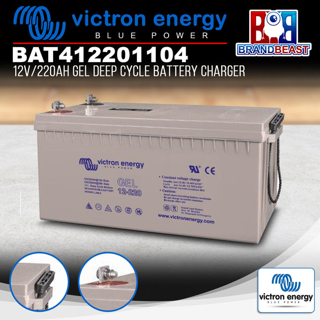 Victron Energy BAT412201104 12V/220Ah Gel Deep Cycle Battery Charger