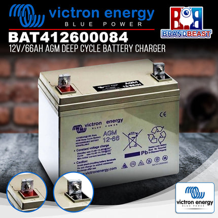 Victron Energy BAT412600084 12V/66Ah AGM Deep Cycle Battery Charger