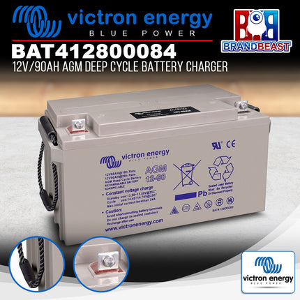 Victron Energy BAT412800084 12V/90Ah AGM Deep Cycle Battery Charger