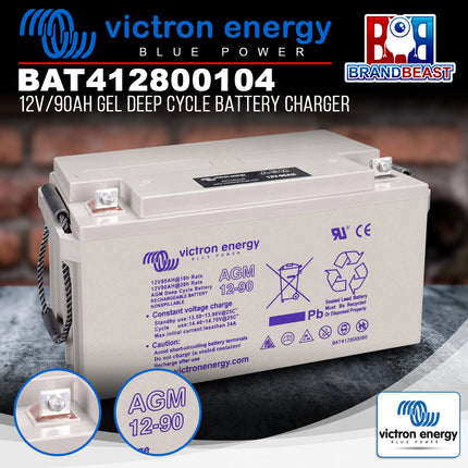 Victron Energy BAT412800104 12V/90Ah Gel Deep Cycle Battery Charger