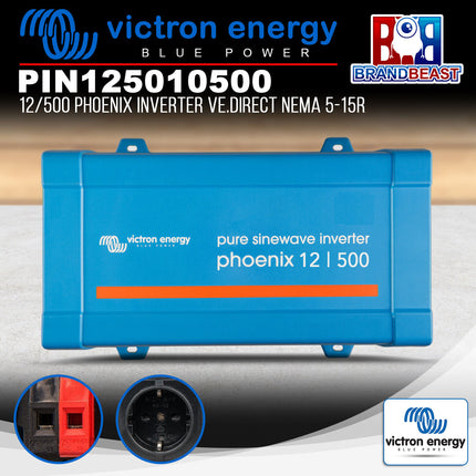 Victron Energy PIN125010500 12/500 Phoenix Inverter VE.Direct NEMA 5-15R