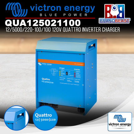 Victron Energy QUA125021100 12/5000/220-100/100 120V Quattro Inverter Charger