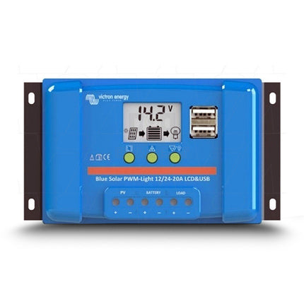 Victron Energy SCC010020050 Blue Solar Charge Controller PWM-LCD&USB 12/24V-20A