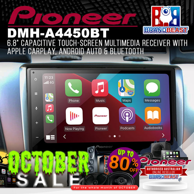 Pioneer DMH-A4450BT Apple CarPlay & Android™ Auto Head Unit
