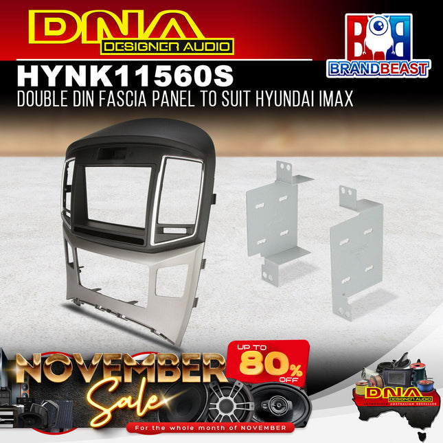 DNA HYN-K11560S Double DIN Fascia Panel to Suit Hyundai iMax