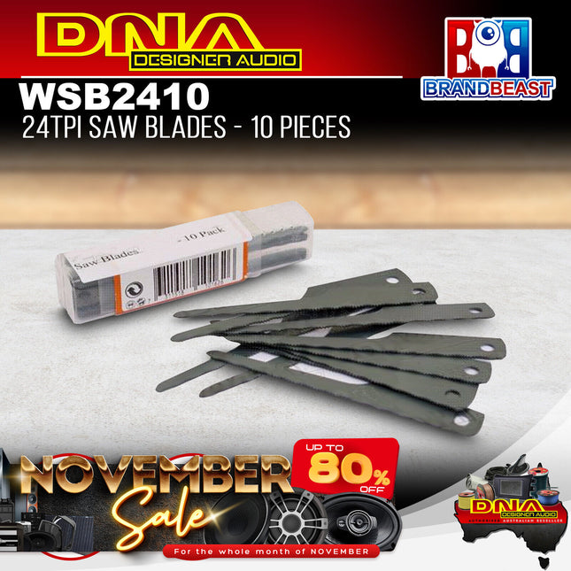 DNA WSB2410 90mm 24 TPI Saw Blades - 10 Pieces