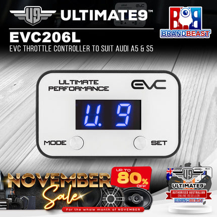 Ultimate9 EVC206L EVC Throttle Controller to Suit Audi A5 & S5
