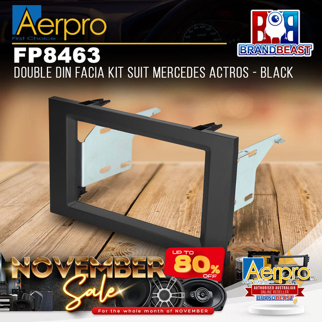 Aerpro FP8463 Double DIN Facia Kit Suit Mercedes Actros - Black