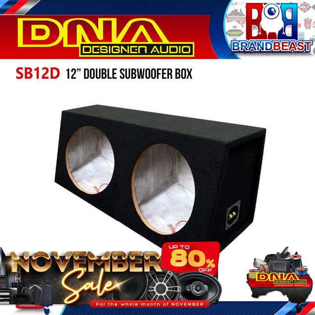 DNA SB12D 12" Double Subwoofer Enclosure Box