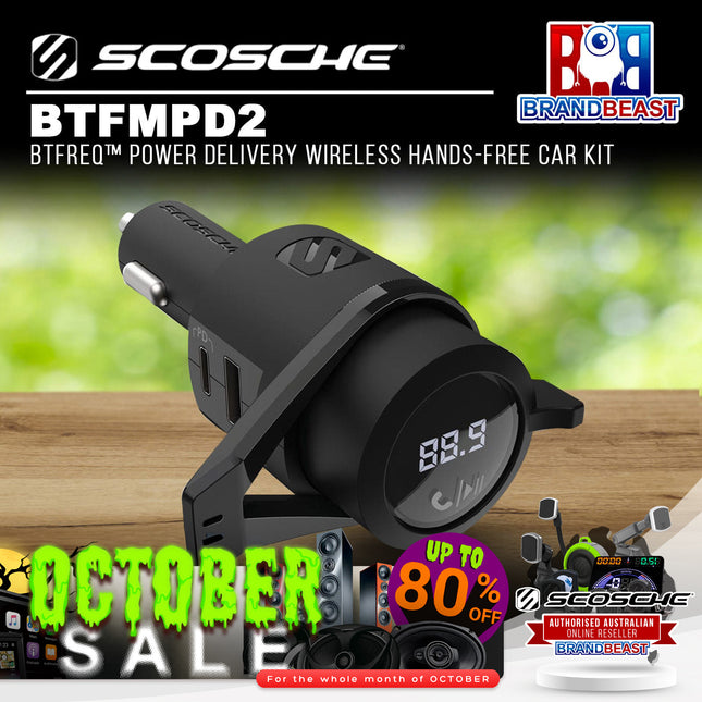 Scosche BTFMPD2 BTFreq™ Power Delivery Wireless Hands-Free Car Kit