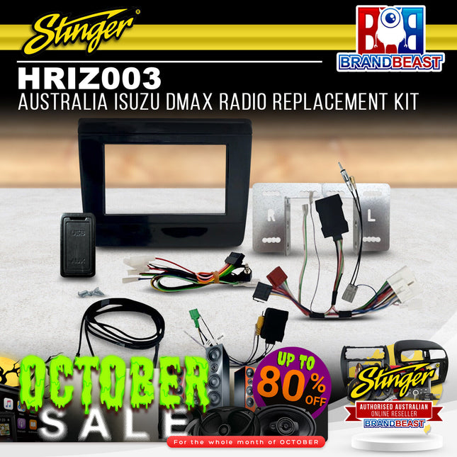 Stinger HRIZ003 Australia Isuzu DMAX Radio Replacement Kit