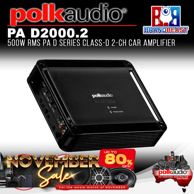 Polk Audio PA D2000.2 PA D Series 2-Channel Class D Amplifier