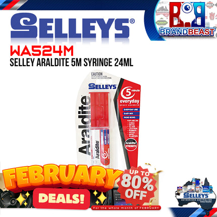 Selleys WA524M Araldite 5M Syringe 24ml