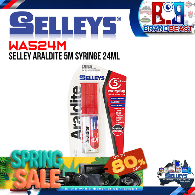 Selleys WA524M Araldite 5M Syringe 24ml