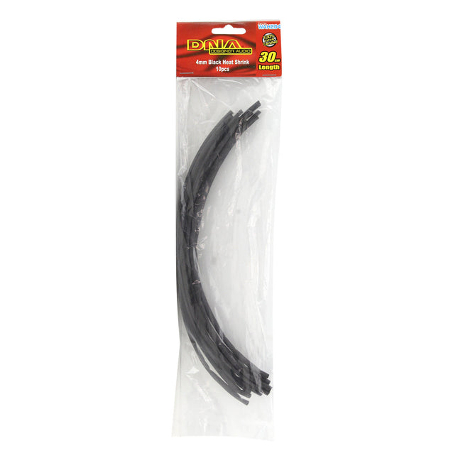 DNA WAH204 4mm Heatshrink Black - 10 Pieces