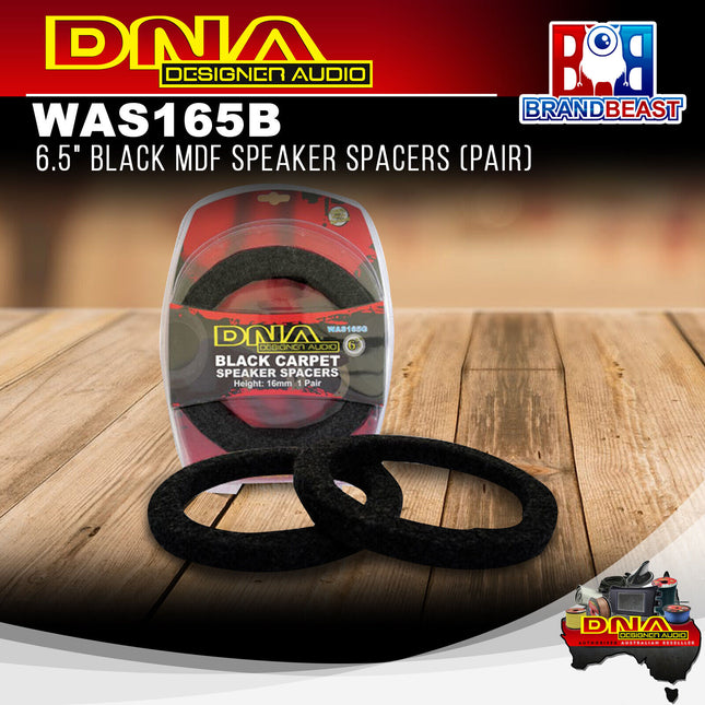DNA WAS165B 6.5" Black MDF Speaker Spacers (Pair)