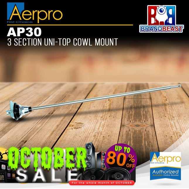Aerpro AP30 Section Uni-Top Cowl Mount Antenna