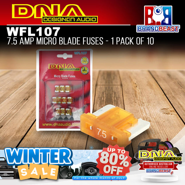 DNA WFL107 7.5 Amp Micro Blade Fuse - 1 Pack Of 10