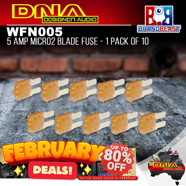 DNA WFN005 5 Amp Micro2 Fuse - 1 Pack Of 10