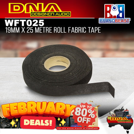 DNA WFT025 19mm x 25 Metres Roll Fabric Tape