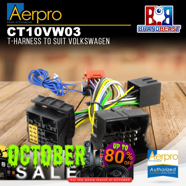 Aerpro CT10VW03 T-Harness to Suit Volkswagen