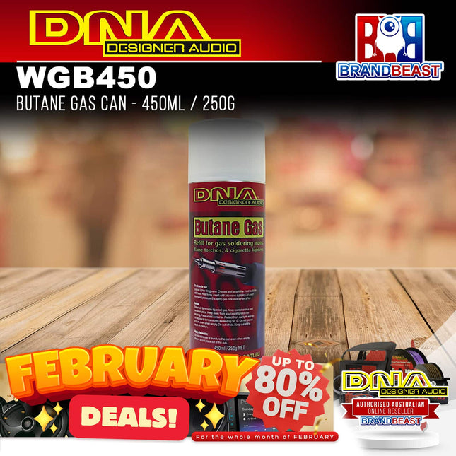 DNA WGB450 Butane Gas Can 450ml / 250g