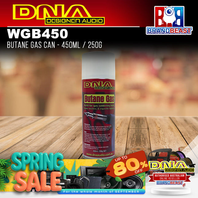 DNA WGB450 Butane Gas Can 450ml / 250g