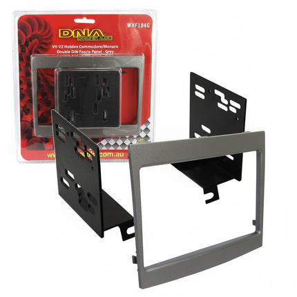DNA WHF104G Double Din Fascia to Suit Holden Commodore VY-VZ Grey