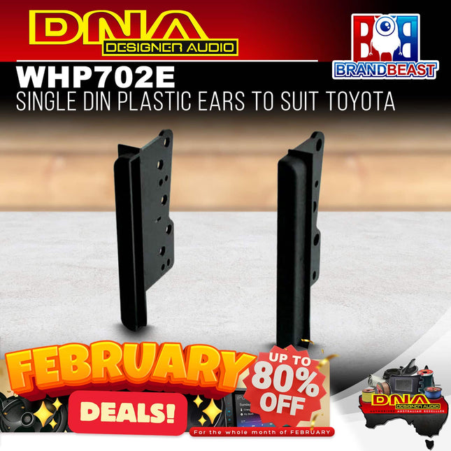 DNA WHP702E Double DIN Plastic Ears To Suit Toyota - 1 Pair