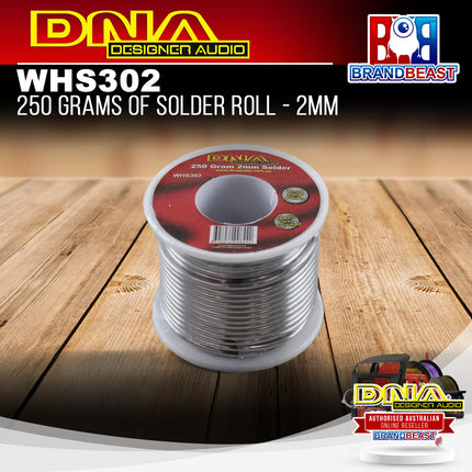 DNA WHS302 250 Grams of Solder Roll - 2mm Diameter