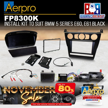 Aerpro FP8300K Double DIN Stereo Install Kit Suit BMW 5 Series 2004-2010 E60/E61
