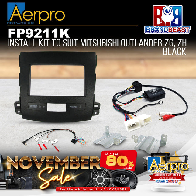 Aerpro FP9211K Double DIN Install Kit Suit Mitsubishi Outlander (NON-AMPLIFIED)