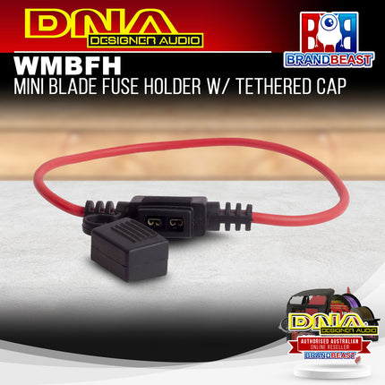 DNA WMBFH Mini Blade Fuse Holder With Tethered Cap - 10 Pieces