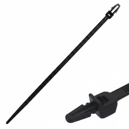 DNA WPT203 203mm x 4.8mm Push Mount Cable Ties - 100 Pieces