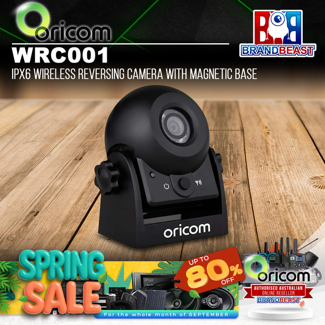 Oricom WRC001 IPX6 Wireless Reversing Camera With Magnetic Base