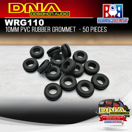 DNA WRG110 10mm PVC Rubber Grommet - 50 Pieces
