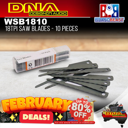 DNA WSB1810 90mm 18 TPI Saw Blades - 10 Pieces